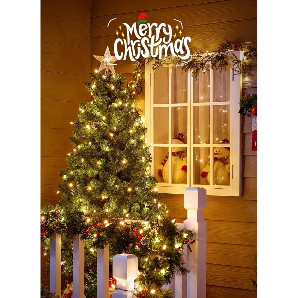 Christmas Mini Lights 39ft with 100 Clear Bulbs & 8 Modes - Waterproof Design